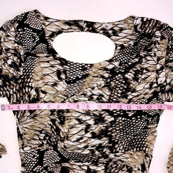 Alison Sheri Animal Print Ruched Dress - Picture 3 of 7